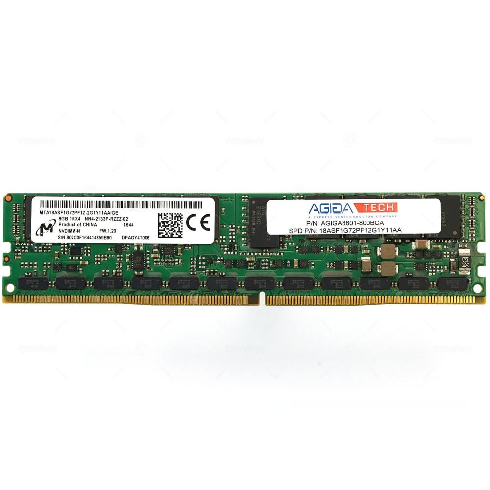 AGIGA8801-800BCA-NIMBLECS3000 AGIGA DDR4 NVDIMM 8GB 1RX4 NN4-17000 2133MHZ CL15
